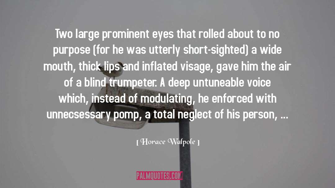 Inflated quotes by Horace Walpole