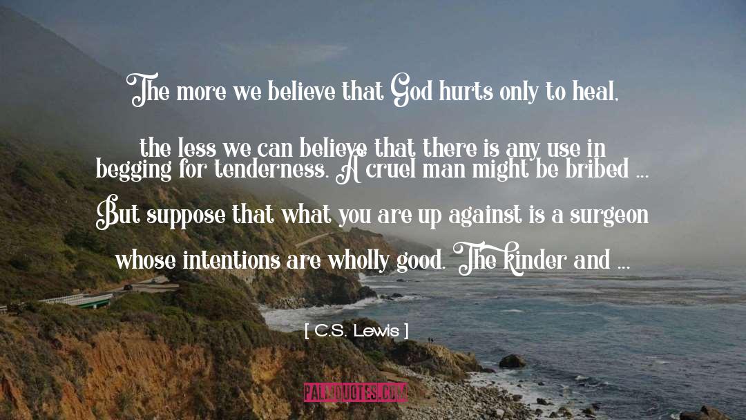 Inflict quotes by C.S. Lewis