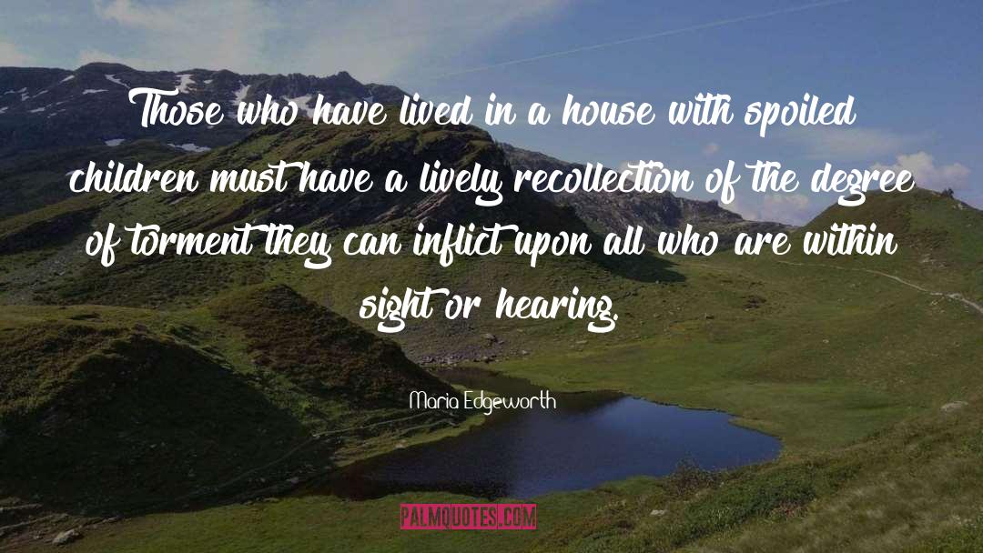 Inflict quotes by Maria Edgeworth