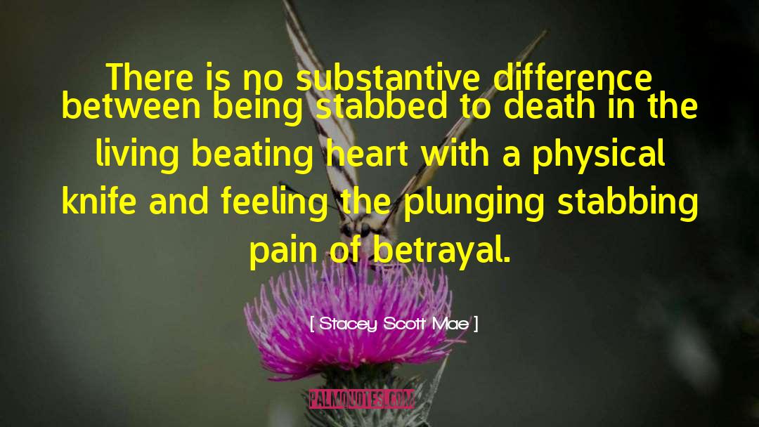 Inflicting Pain quotes by Stacey Scott Mae