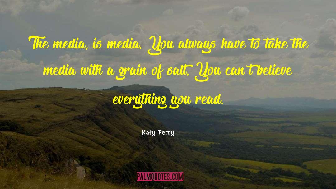 Influence Of Electronic Media On Print Media quotes by Katy Perry