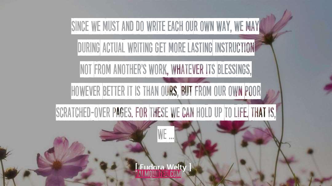 Influencing Write Up quotes by Eudora Welty