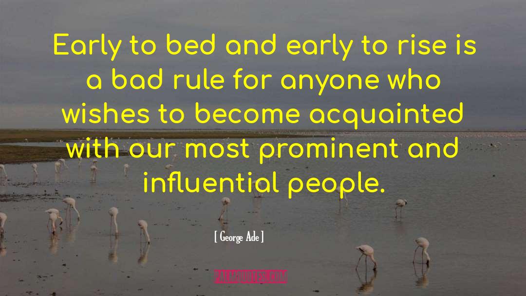 Influential People quotes by George Ade