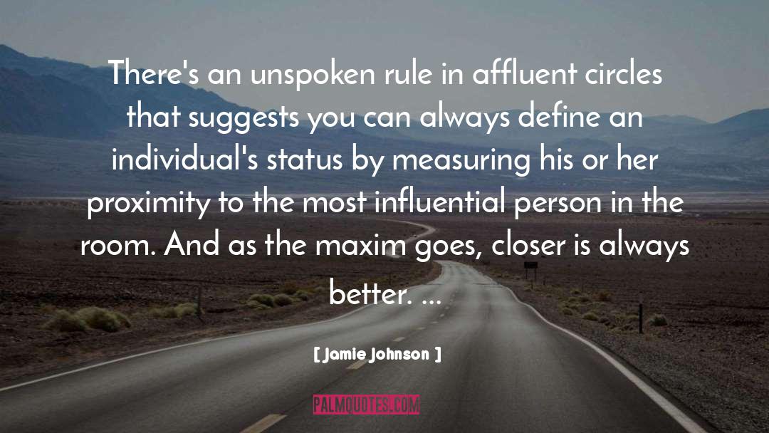 Influential Person quotes by Jamie Johnson