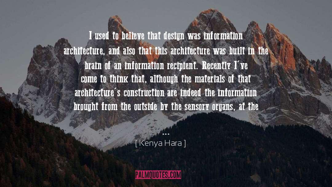 Information Architecture quotes by Kenya Hara