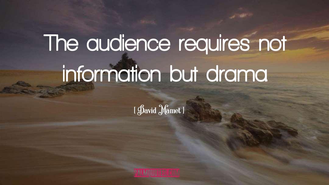 Information Availabliity quotes by David Mamet