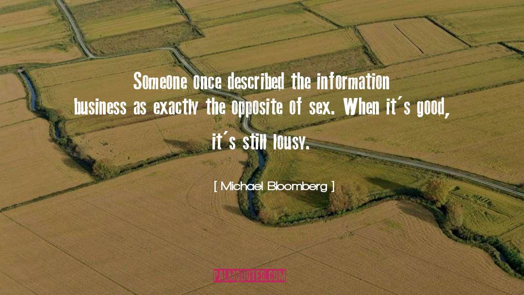 Information Availabliity quotes by Michael Bloomberg