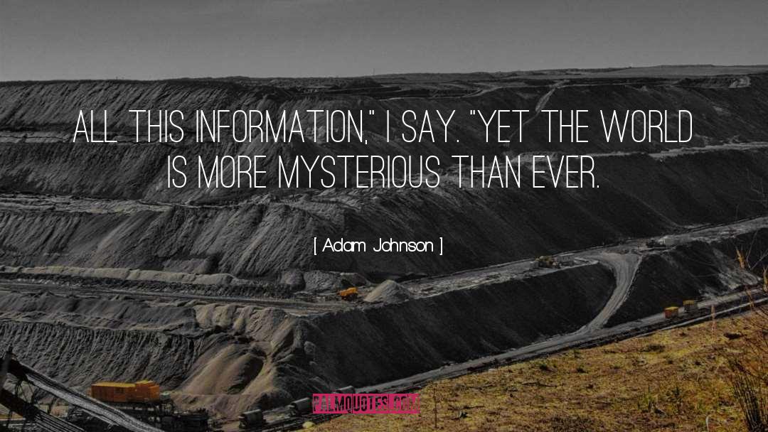 Information Ecoomy quotes by Adam Johnson