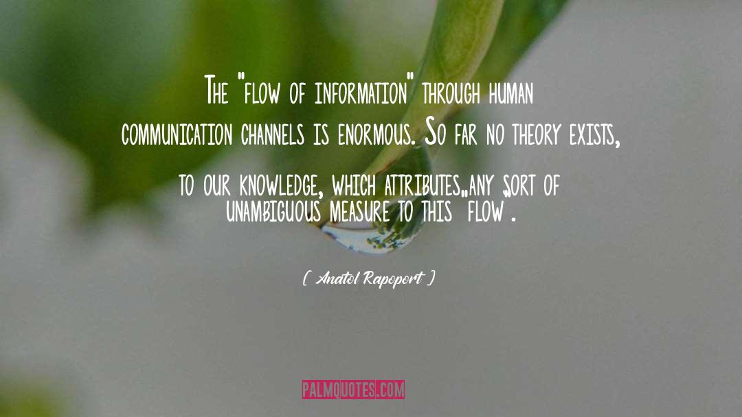 Information Flow quotes by Anatol Rapoport