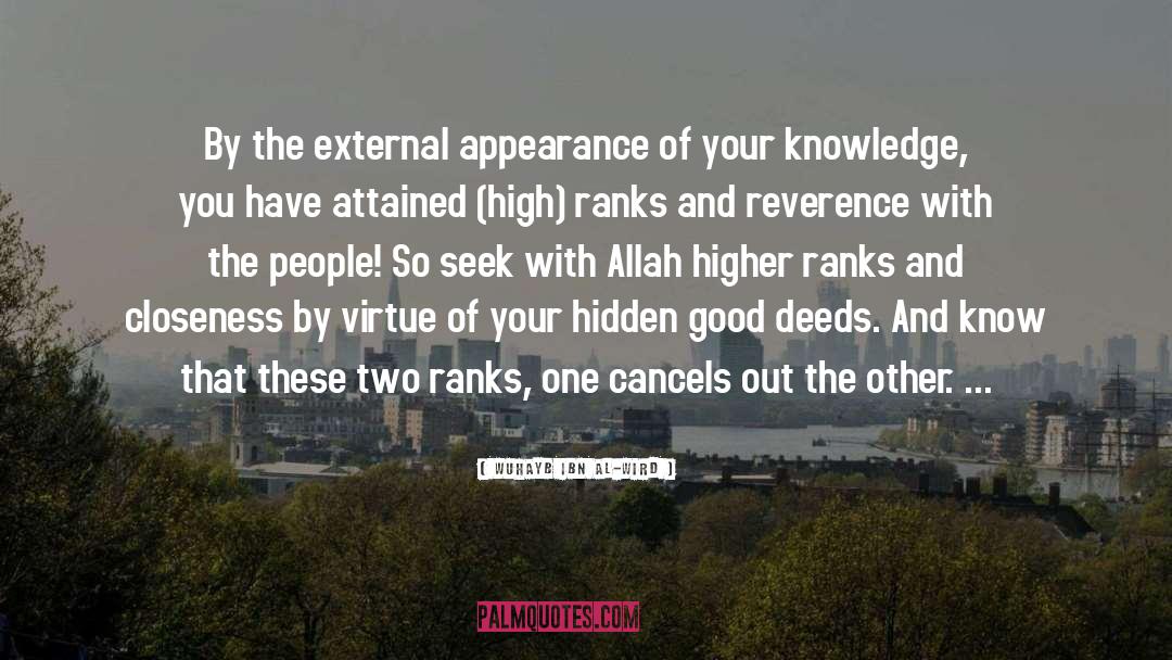 Information Knowledge quotes by Wuhayb Ibn Al-Wird