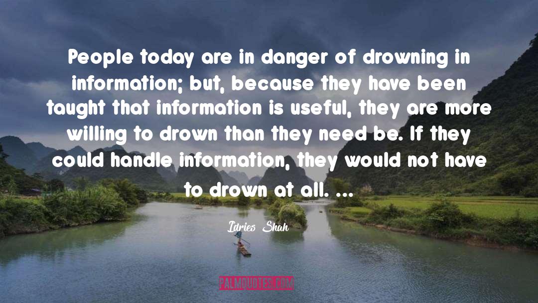 Information Overload quotes by Idries Shah