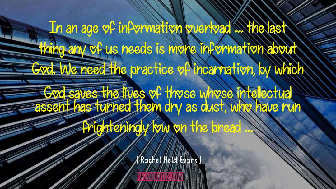 Information Overload quotes by Rachel Held Evans