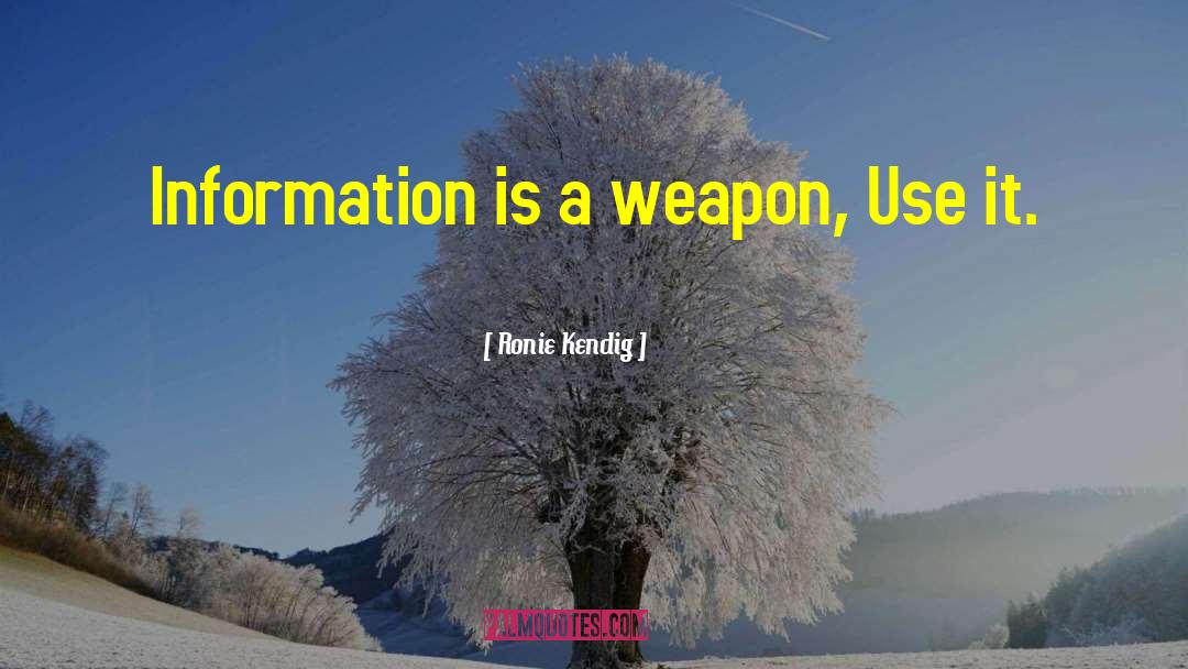 Information Overload quotes by Ronie Kendig