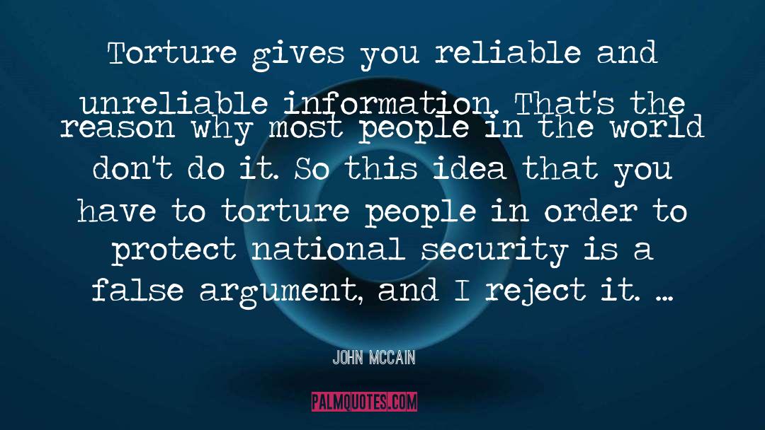 Information Paradox quotes by John McCain