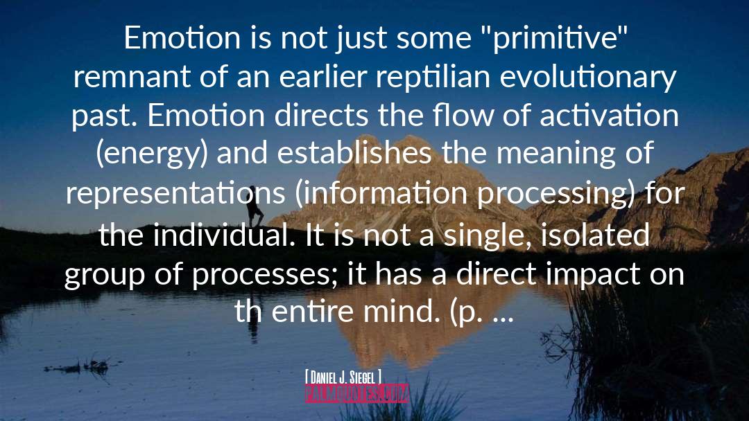 Information Processing quotes by Daniel J. Siegel