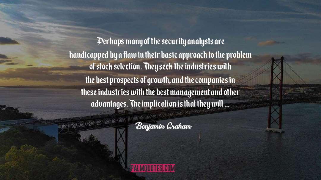 Information Security Management quotes by Benjamin Graham