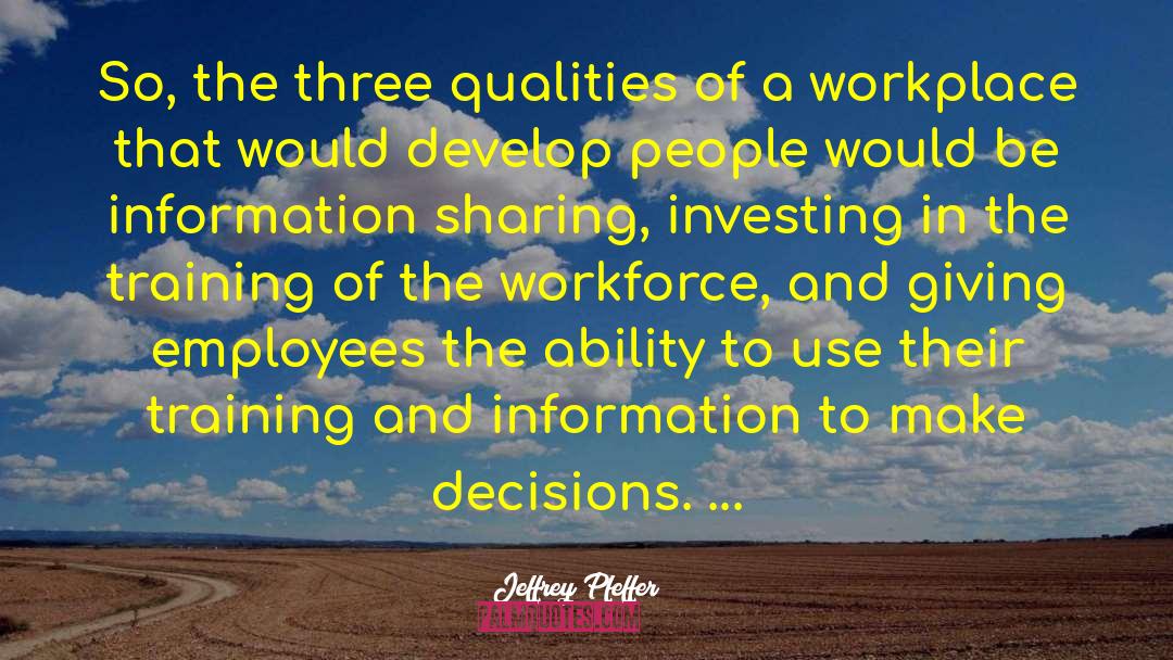 Information Sharing quotes by Jeffrey Pfeffer