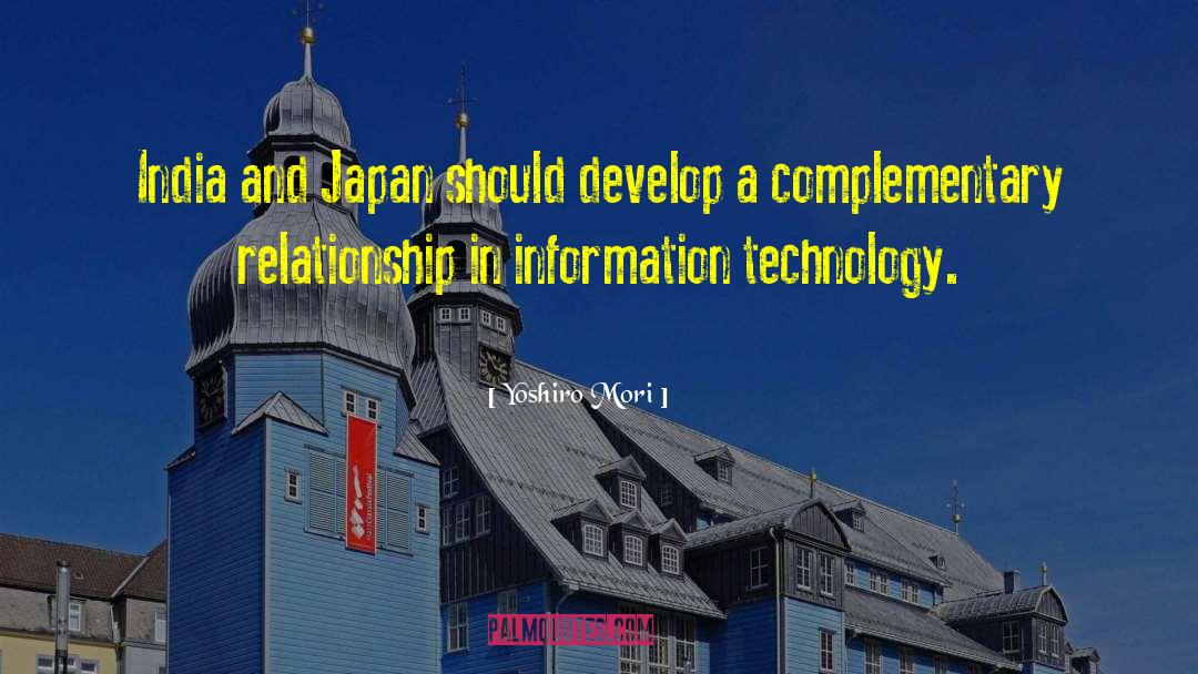 Information Technology quotes by Yoshiro Mori