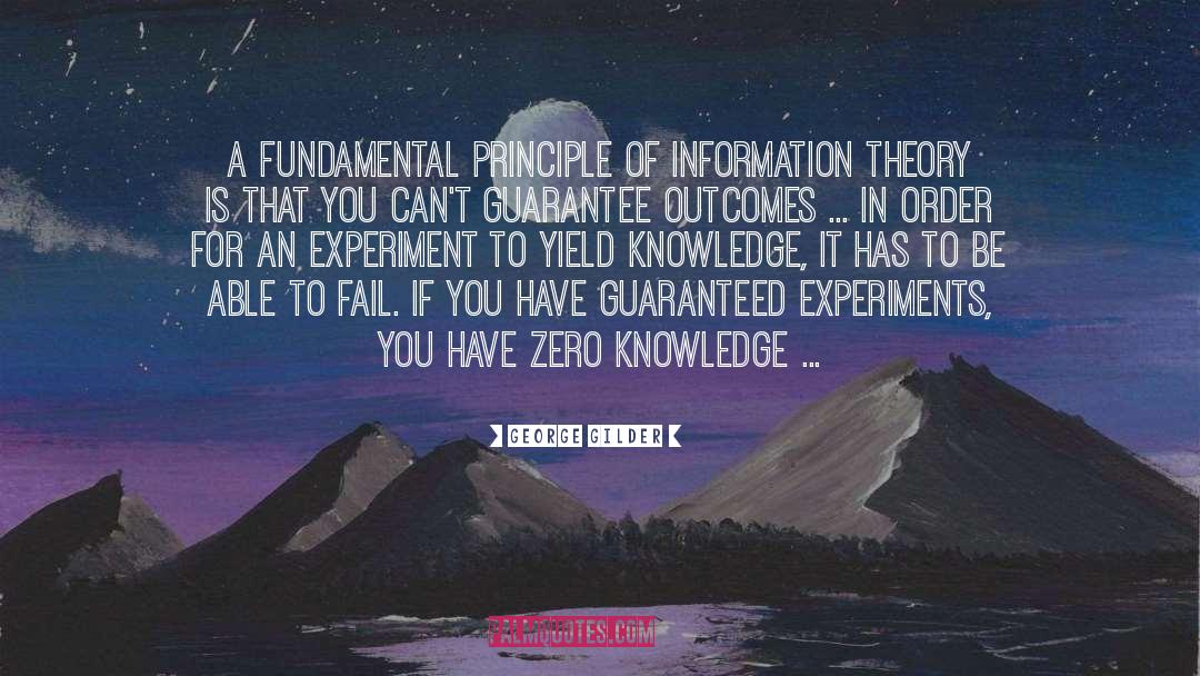 Information Theory quotes by George Gilder