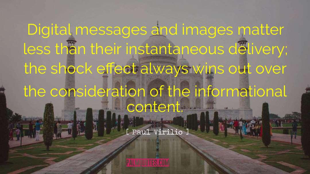 Informational quotes by Paul Virilio