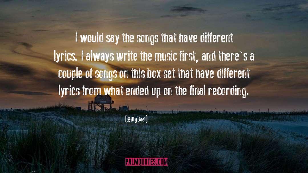Informational Writing quotes by Billy Joel
