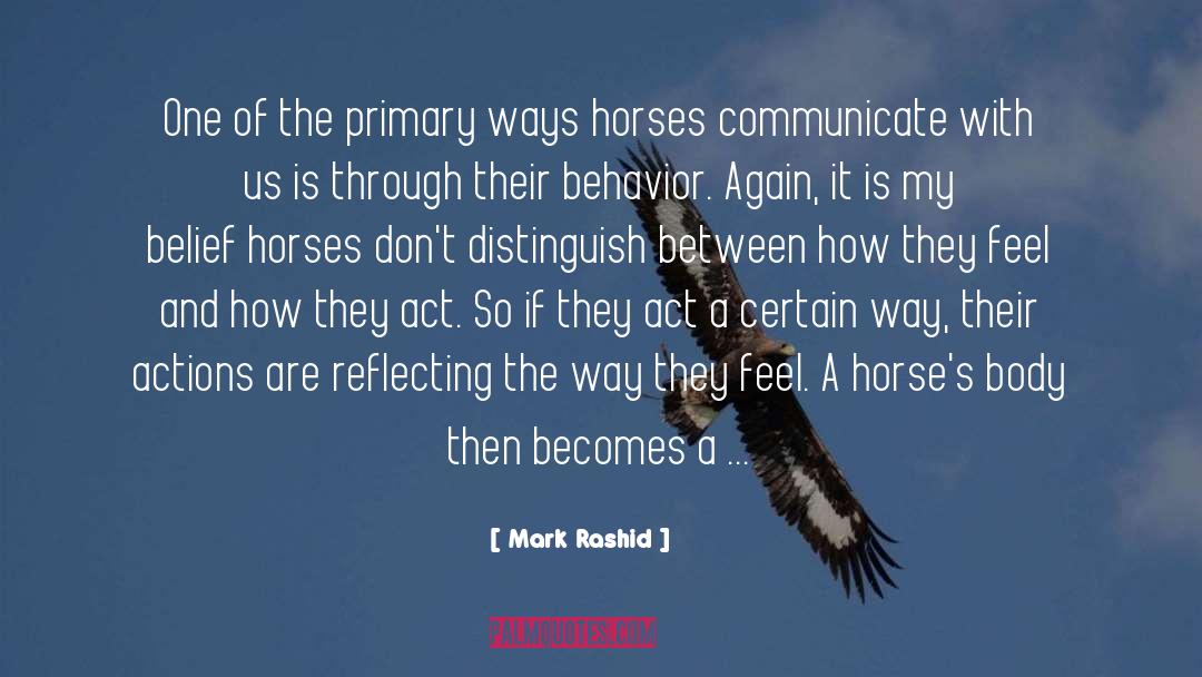 Informs quotes by Mark Rashid