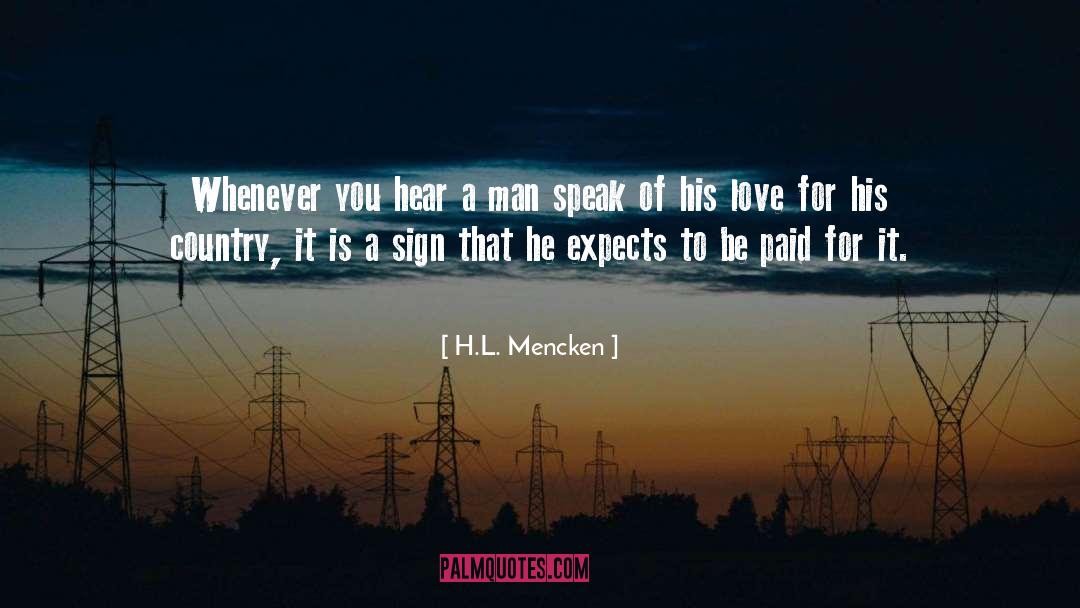 Infrastructural Sign quotes by H.L. Mencken