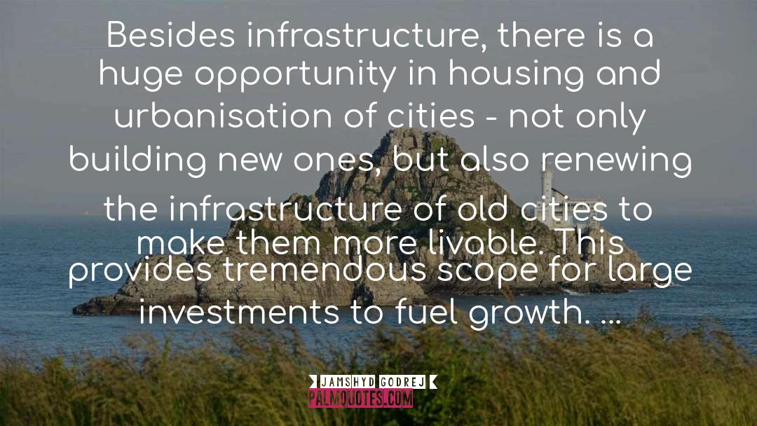 Infrastructure quotes by Jamshyd Godrej