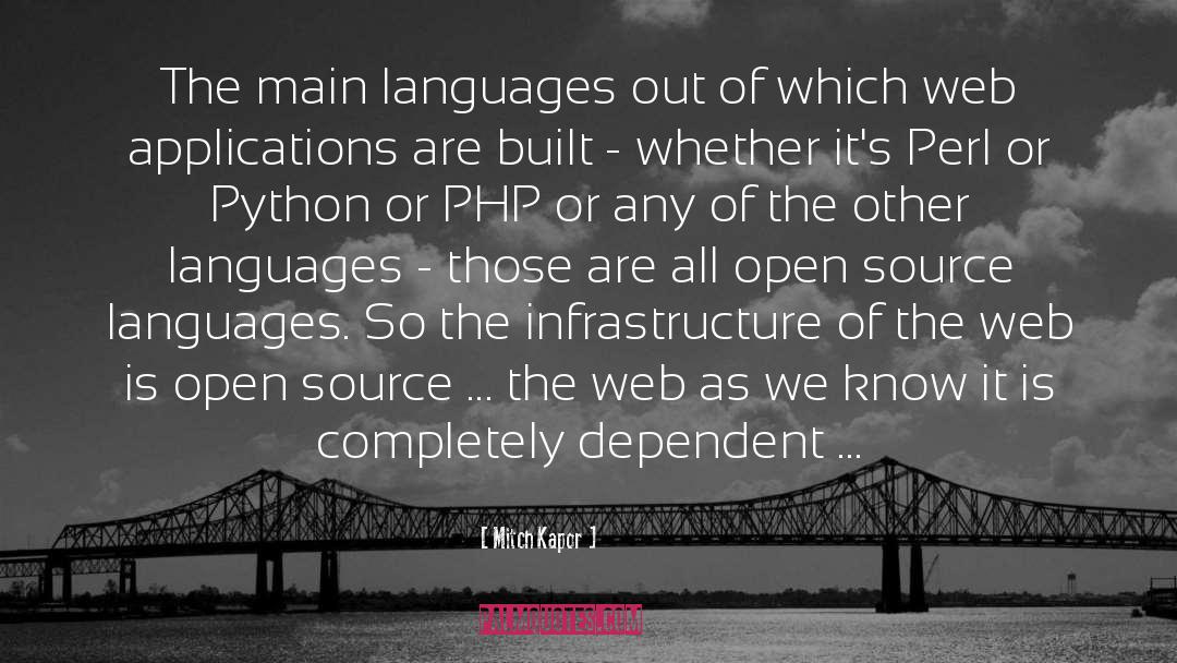 Infrastructure quotes by Mitch Kapor