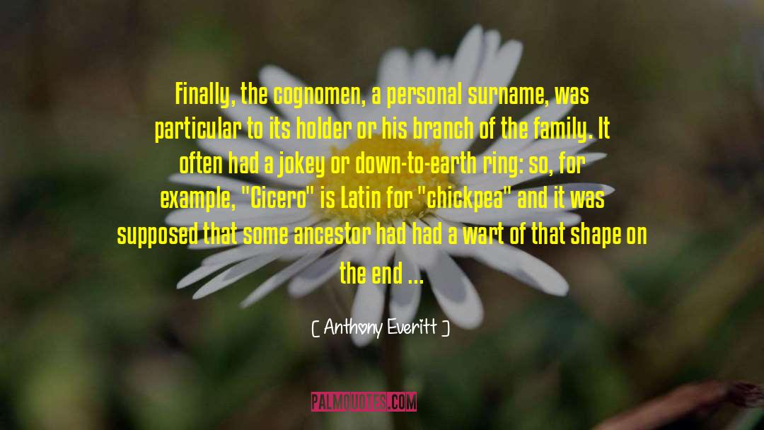 Ingenito Surname quotes by Anthony Everitt