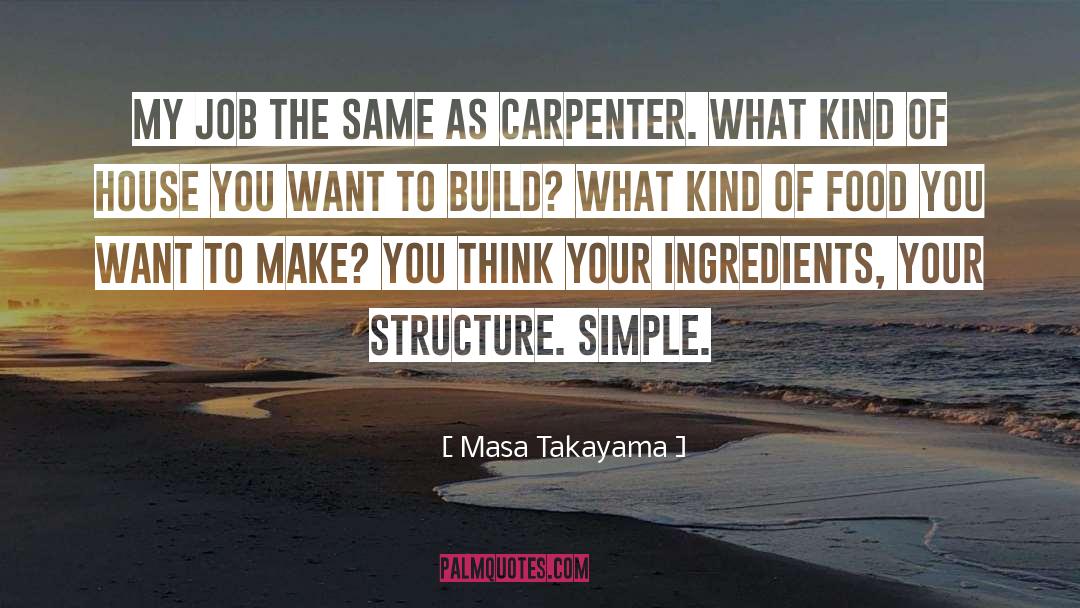 Ingredients quotes by Masa Takayama