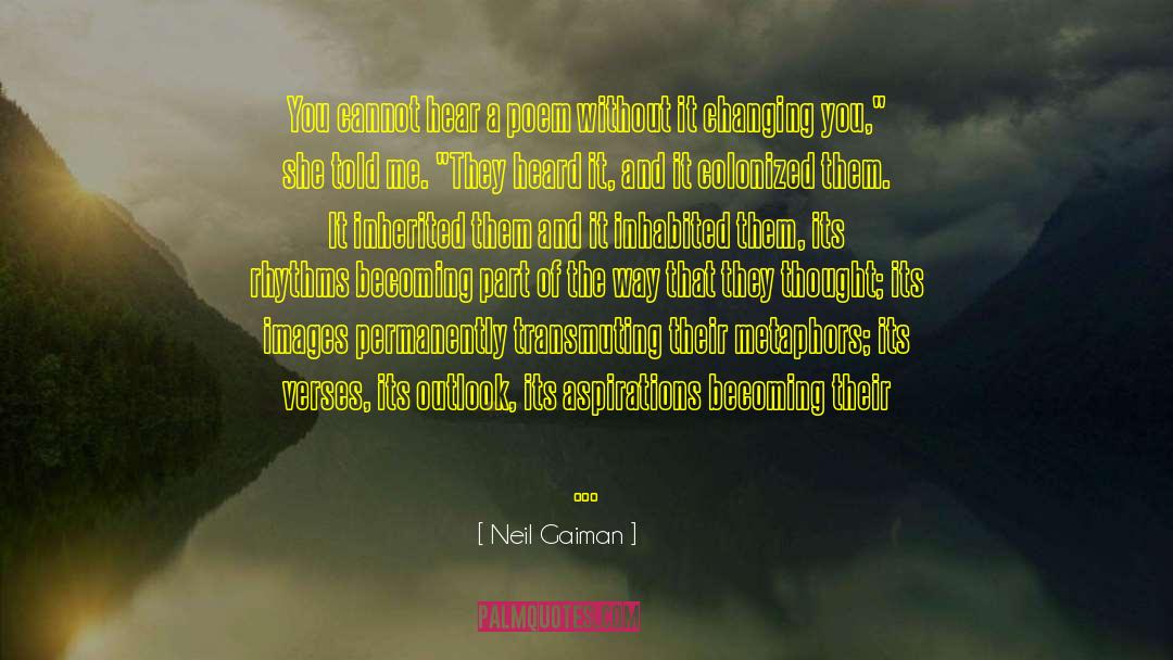 Inhabited quotes by Neil Gaiman