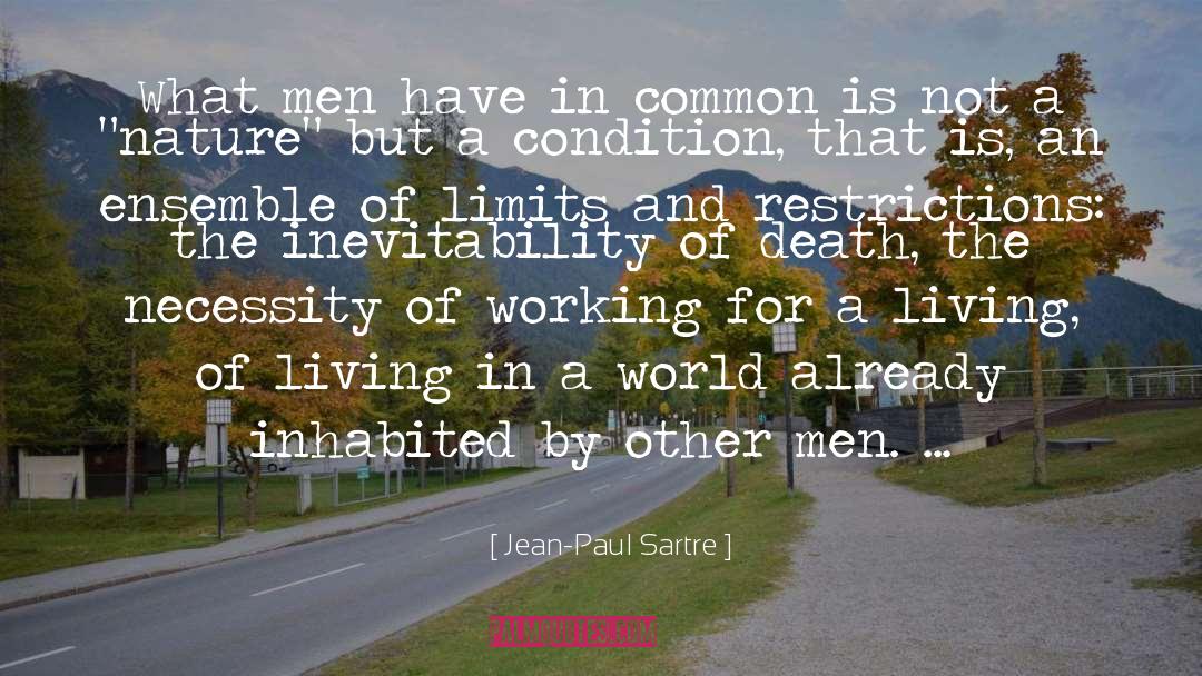 Inhabited quotes by Jean-Paul Sartre