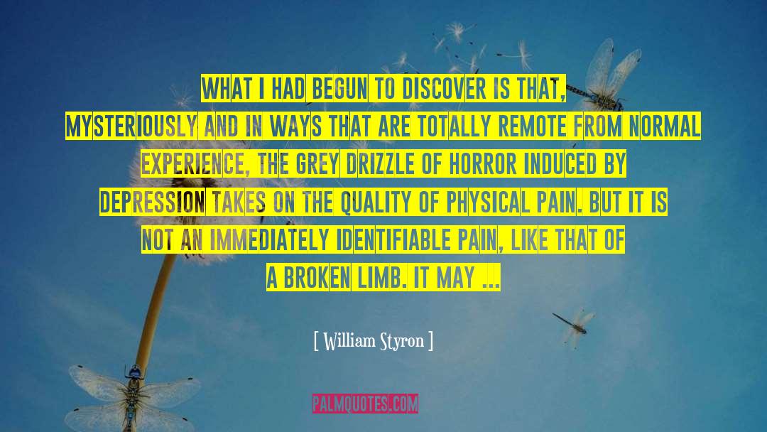 Inhabiting quotes by William Styron