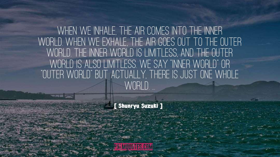 Inhale quotes by Shunryu Suzuki