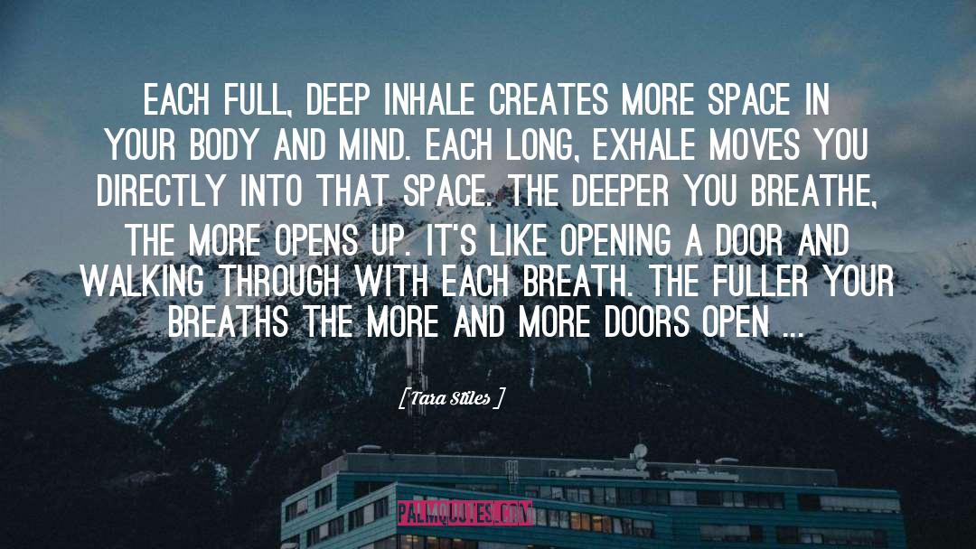 Inhale quotes by Tara Stiles