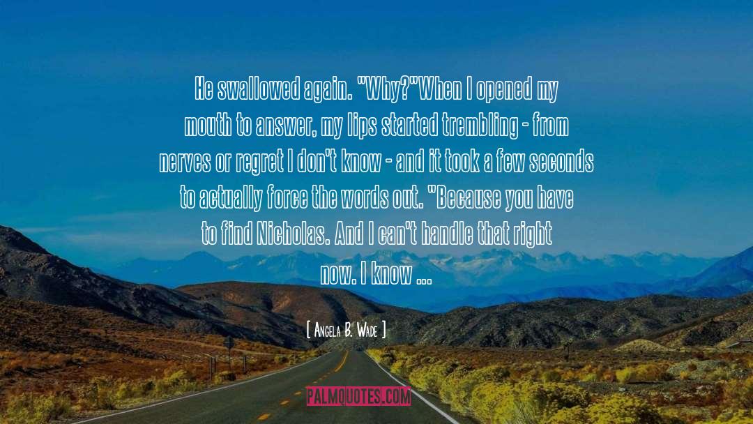 Inhaling quotes by Angela B. Wade