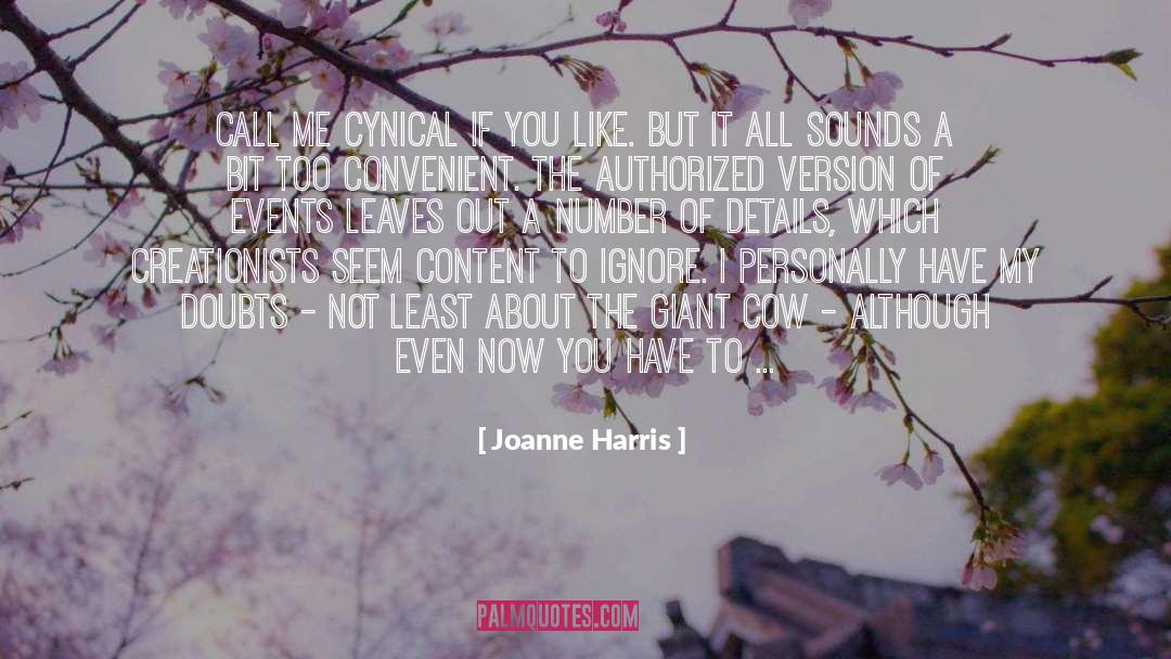 Inharmonious Sounds quotes by Joanne Harris