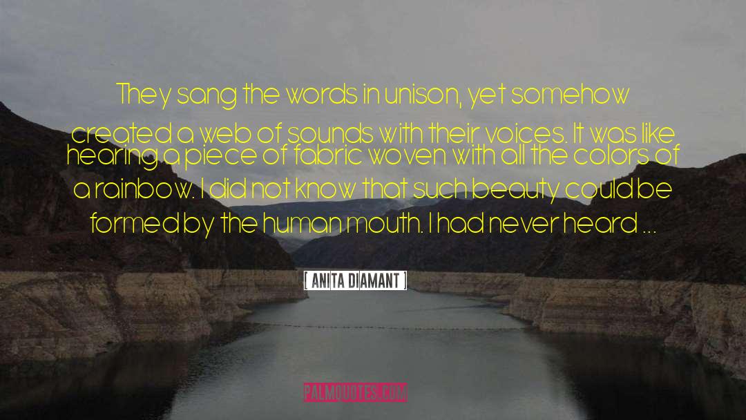 Inharmonious Sounds quotes by Anita Diamant