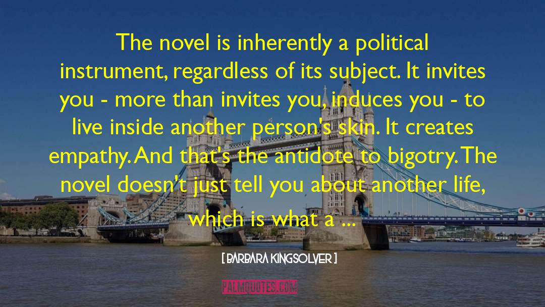 Inherently quotes by Barbara Kingsolver