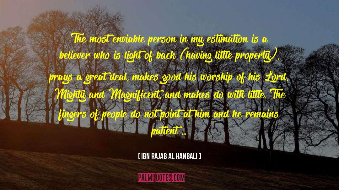 Inheritance quotes by Ibn Rajab Al Hanbali