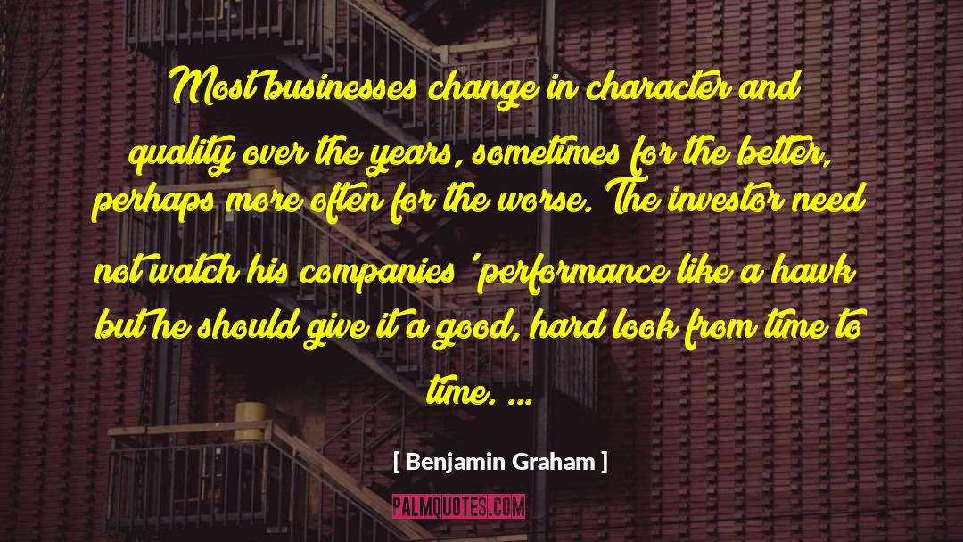 Inhibit Change quotes by Benjamin Graham