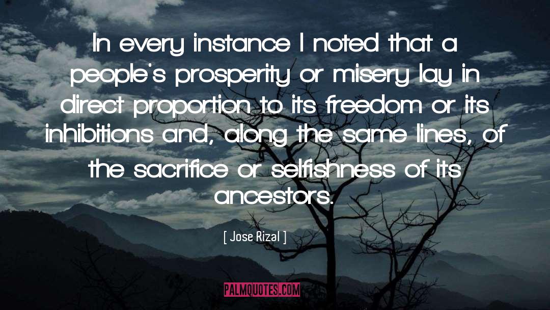 Inhibitions quotes by Jose Rizal