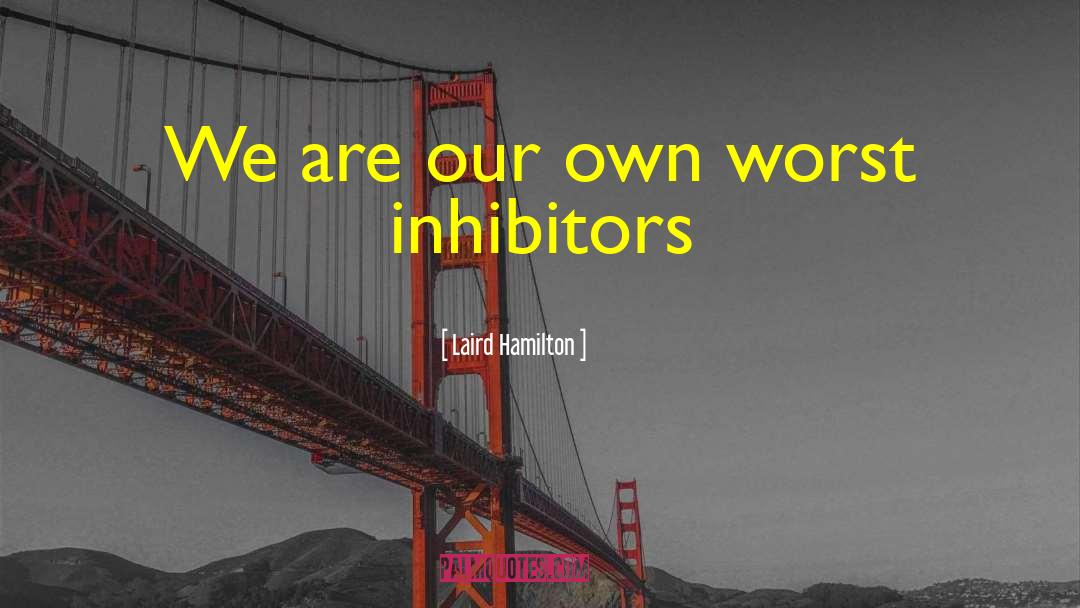 Inhibitors quotes by Laird Hamilton