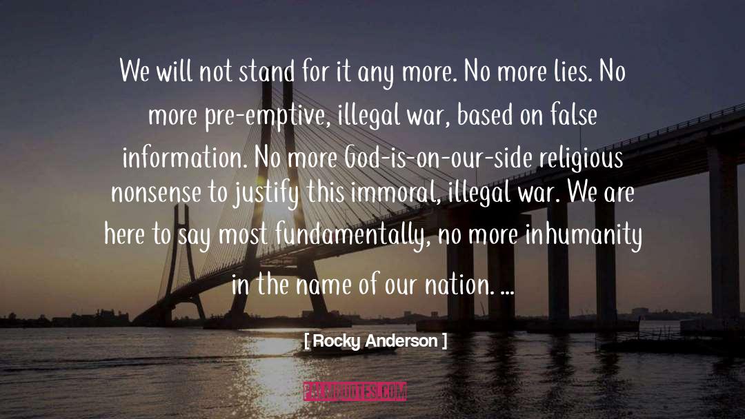 Inhumanity quotes by Rocky Anderson