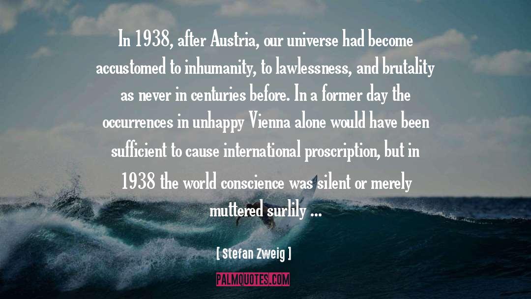 Inhumanity quotes by Stefan Zweig