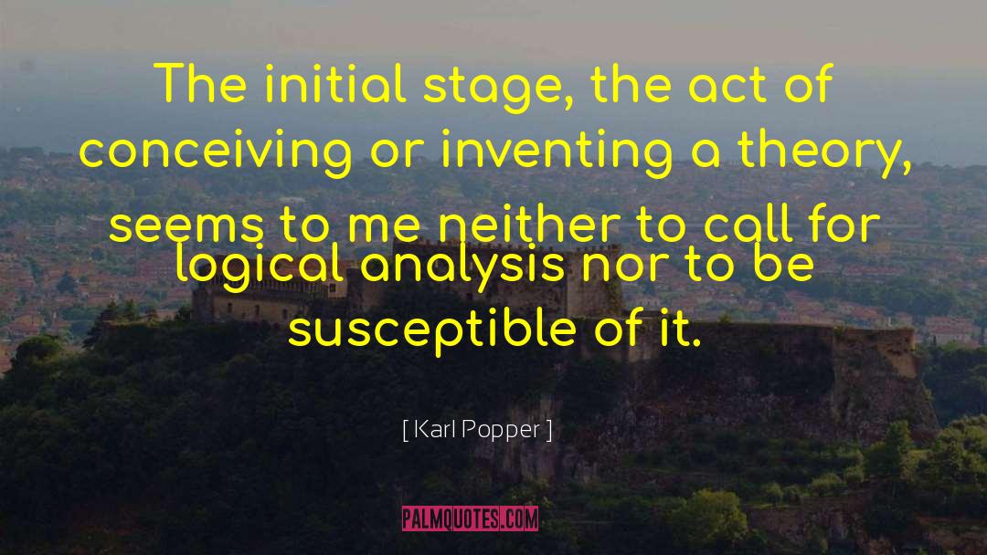 Initial quotes by Karl Popper