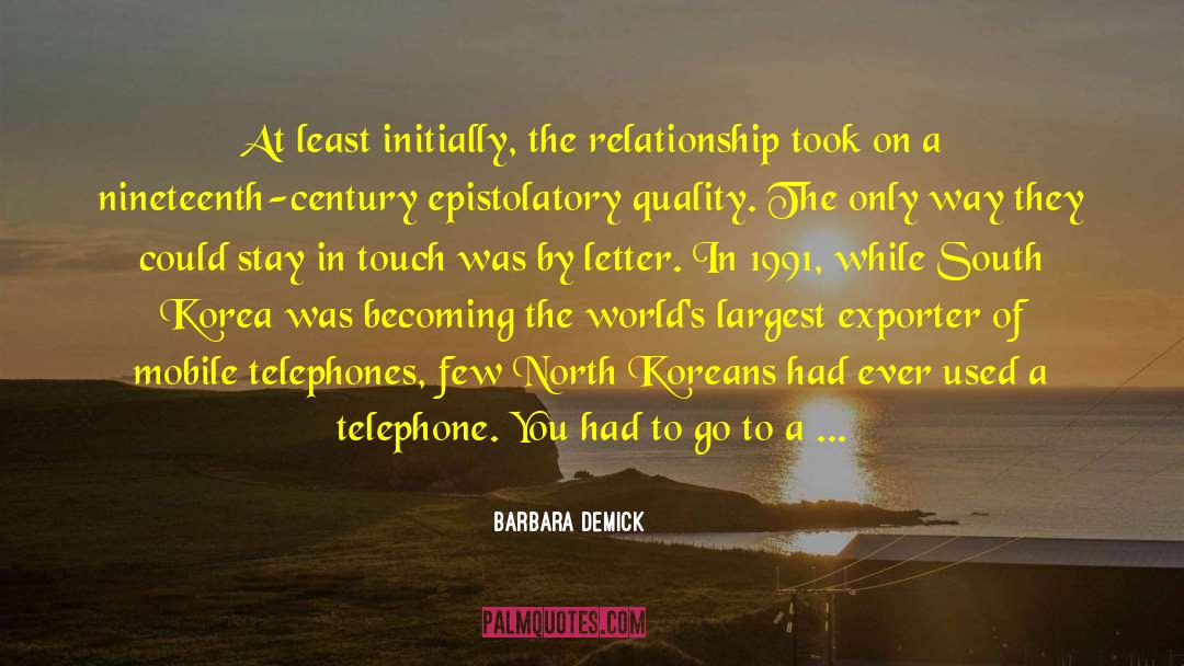 Initially quotes by Barbara Demick