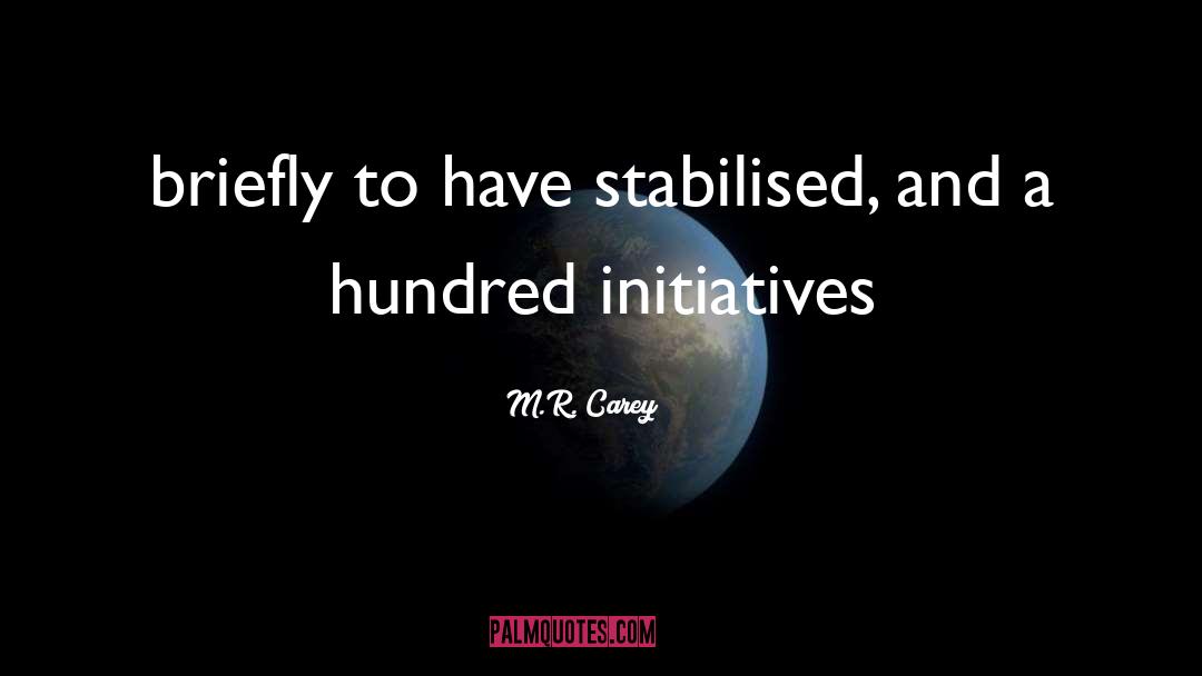Initiatives quotes by M.R. Carey