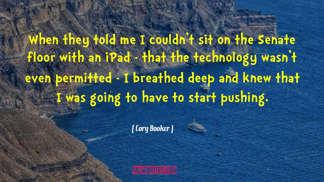 Injini Ipad quotes by Cory Booker